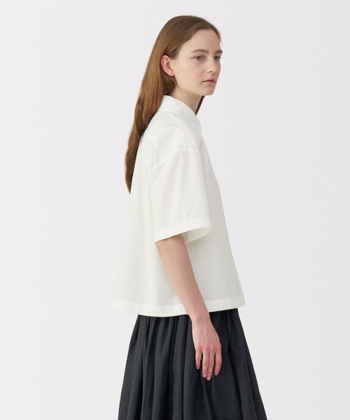 「MUJI Labo」 半袖シャツ X-LARGE ホワイト レディース_画像3