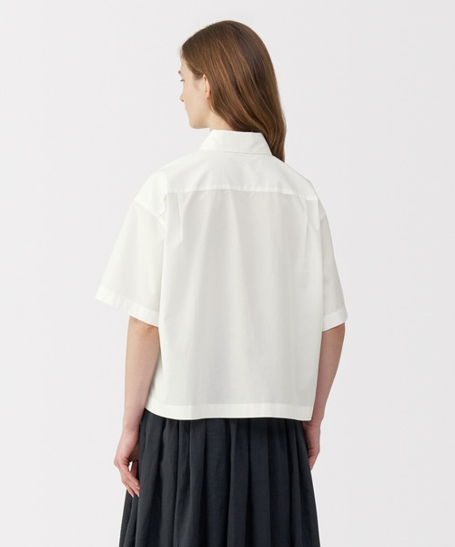 「MUJI Labo」 半袖シャツ X-LARGE ホワイト レディース_画像4