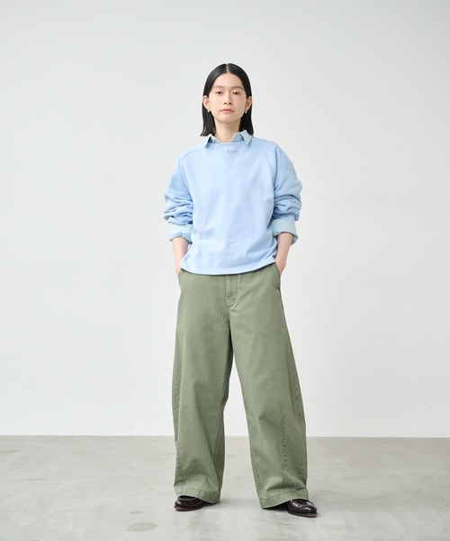 kha:ki（カーキ） トレーナー スウェット 「KHA:KI / カーキ」8分袖 