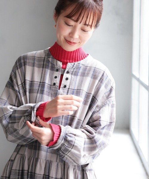 「soulberry」 長袖ニット L レッド レディース_画像4