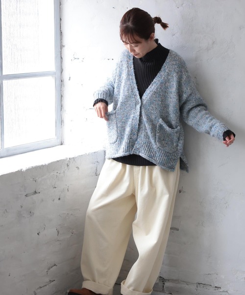 「soulberry」 長袖ニット L レッド レディース_画像5