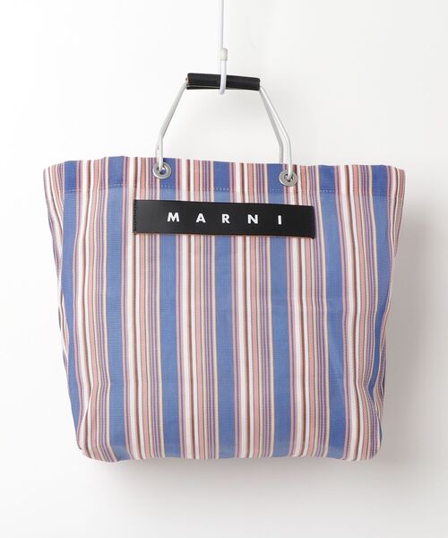 MARNI」 MARNI MARKET STRIPE ハンドバッグ - ブルー レディース 楽天