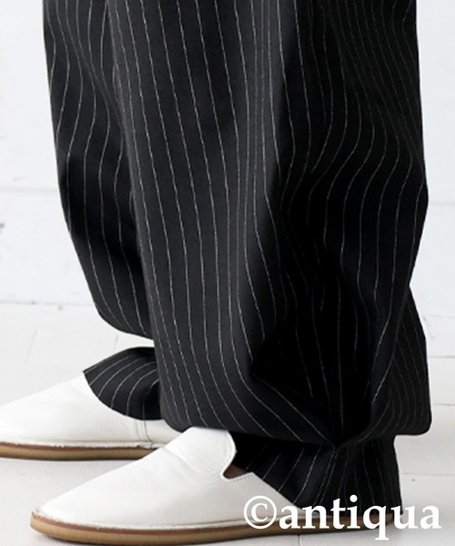 「antiqua」 イージーパンツ MEDIUM ブラック レディース_画像6