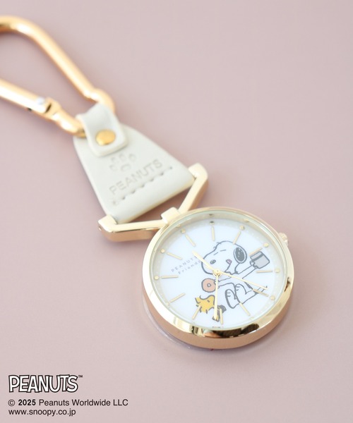 PEANUTS チャーム 「PEANUTS/ピーナッツ」 スヌーピー カラビナ レザー