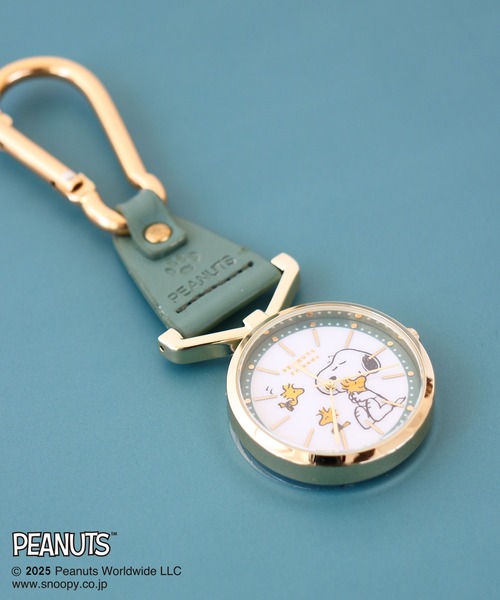 PEANUTS チャーム 「PEANUTS/ピーナッツ」 スヌーピー カラビナ レザー