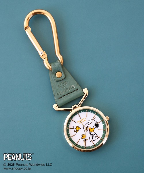 PEANUTS チャーム 「PEANUTS/ピーナッツ」 スヌーピー カラビナ レザー