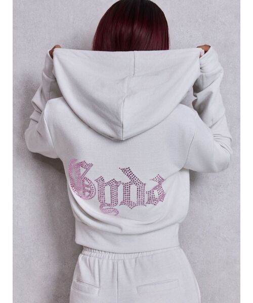 GYDA（ジェイダ） パーカー NEW GYDA Shortラメパーカー レディース