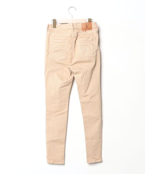 「CIMARRON」 スキニーデニムパンツ 25inch ライトベージュ レディース_画像2