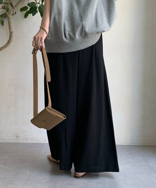 「DouDou」 チノパンツ FREE グリーン レディース_画像9