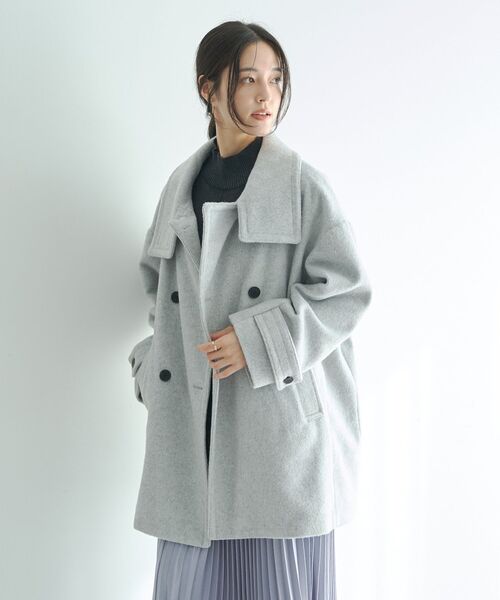 YECCA VECCA（イェッカヴェッカ） コート アウター ウール混ミドル丈