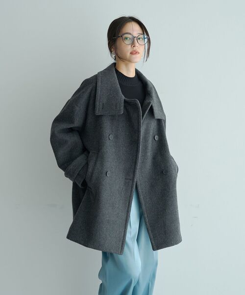 YECCA VECCA（イェッカヴェッカ） コート アウター ウール混ミドル丈
