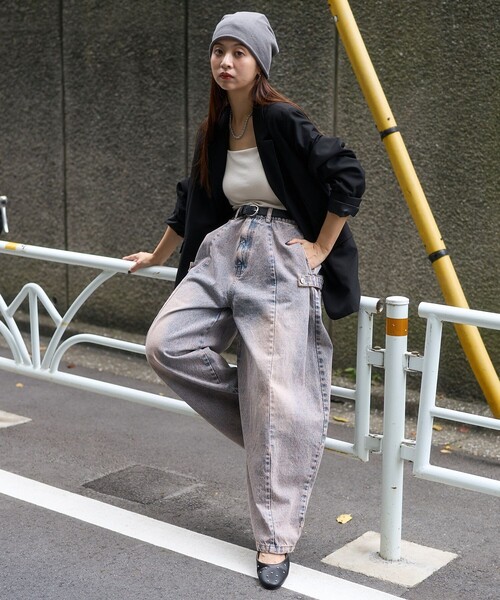 「PUBLUX」 デニムパンツ S ブルー レディース_画像7