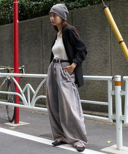 「PUBLUX」 デニムパンツ S ブルー レディース_画像8