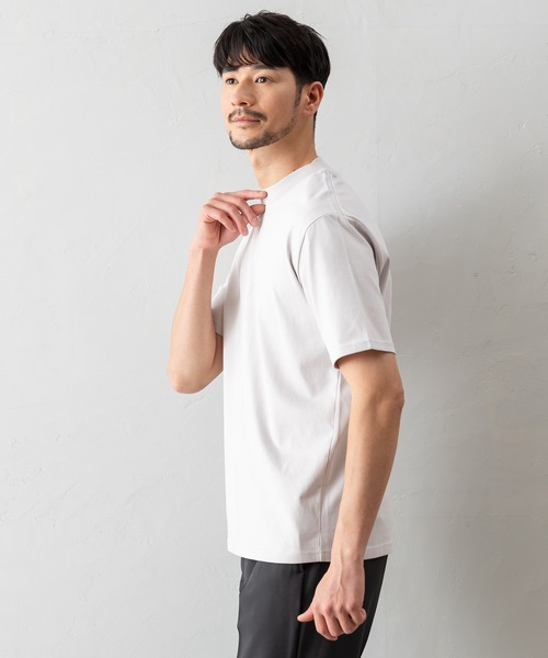 BTZ TOKYO tシャツ 速乾 「半袖モックネックTシャツ」防臭+接触冷感+