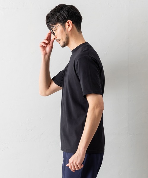 BTZ TOKYO tシャツ 「半袖モックネックTシャツ」防臭+接触冷感+吸水速