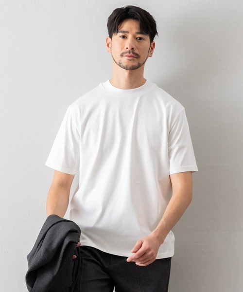 BTZ TOKYO tシャツ 「半袖モックネックTシャツ」防臭+接触冷感+吸水速