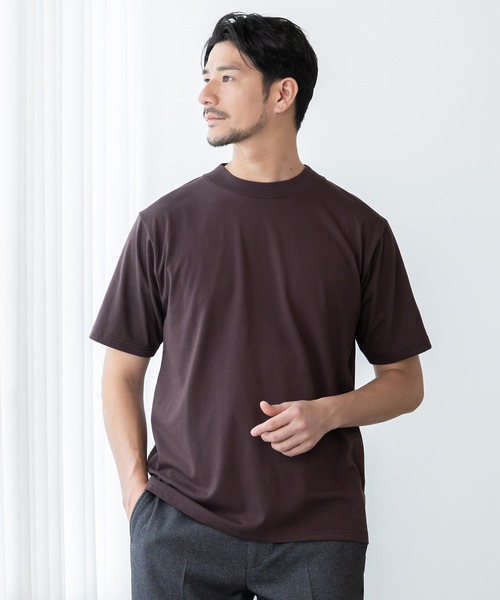 BTZ TOKYO tシャツ 速乾 「半袖モックネックTシャツ」防臭+接触冷感+