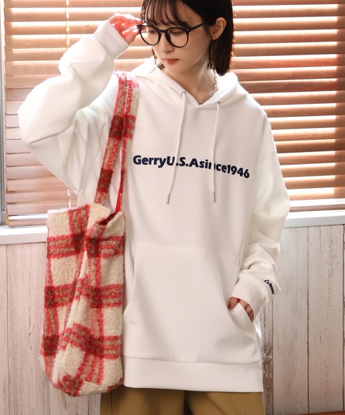 GERRY（ジェリー） パーカー 「GERRY/ジェリー」ダンボールニット 刺繍 