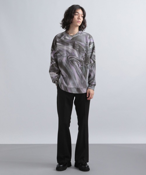 「HARE」 スウェットカットソー FREE ブルー メンズ_画像8