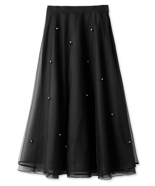 【新品未使用】CELFORD セルフォード♪シアーフレアスカート BLK 36 CELFORD（セルフォード）の「シアーフレアスカート（スカート）」 - WEAR