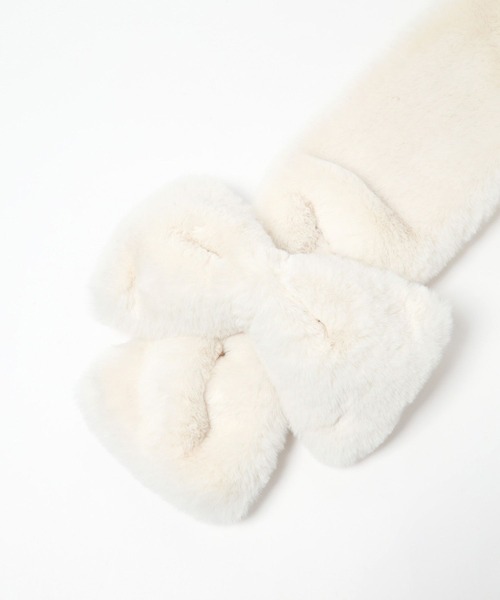 「Heather」 マフラー ONE SIZE ブラック レディース_画像6