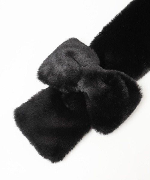 「Heather」 マフラー ONE SIZE ブラック レディース_画像7