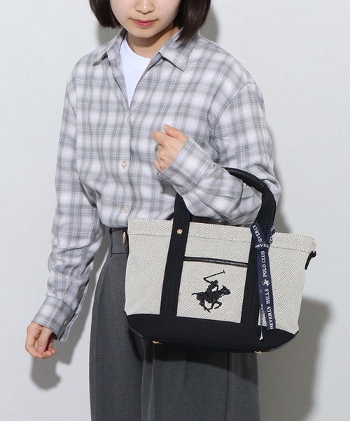 「BEVERLY HILLS POLO CLUB」 トートバッグ FREE ベージュ レディース_画像6