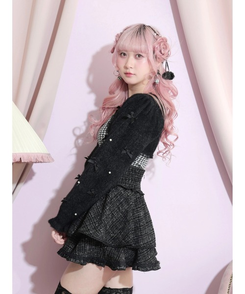 NOEMIE（ノエミー） スカート キラキラツイードハートビジュースカパン