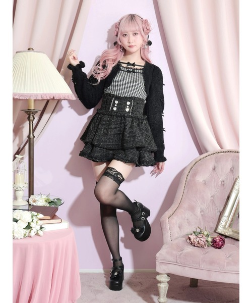 NOEMIE ブラウス スカート 2点まとめ売り NOEMIE（ノエミー） スカート キラキラツイードハートビジュースカパン