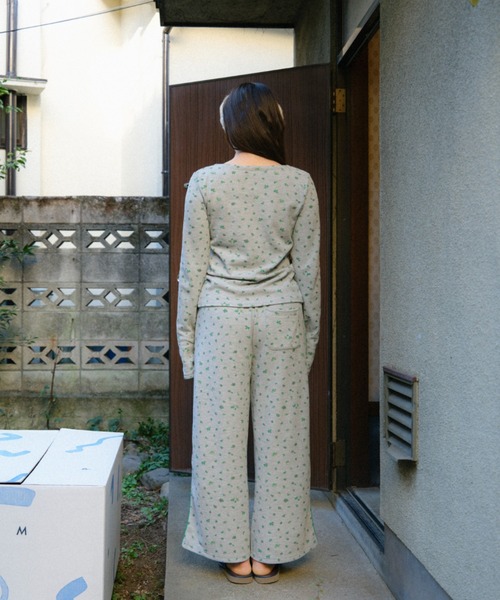 PAMM（パム） tシャツ 花や実や葉のワッフルブラトップス レディース