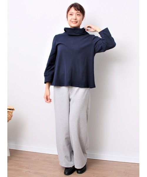 「MB mint breeze」 長袖ニット M ネイビー レディース_画像5