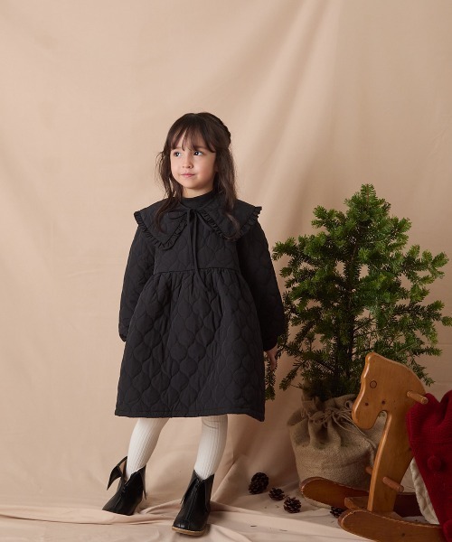 「riziere」 「KIDS」長袖ワンピース 150 ブラック キッズ_画像2