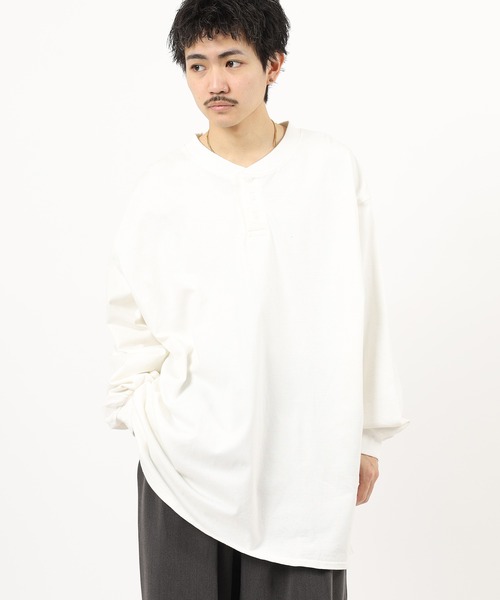 FRUIT OF THE LOOM（フルーツオブザルーム） ヘンリーネック tシャツ