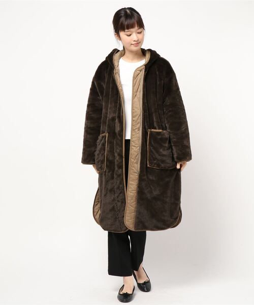 「MIDIUMISOLID」 コート FREE ブラック レディース_画像6