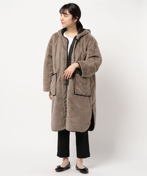 「MIDIUMISOLID」 コート FREE ブラック レディース_画像8