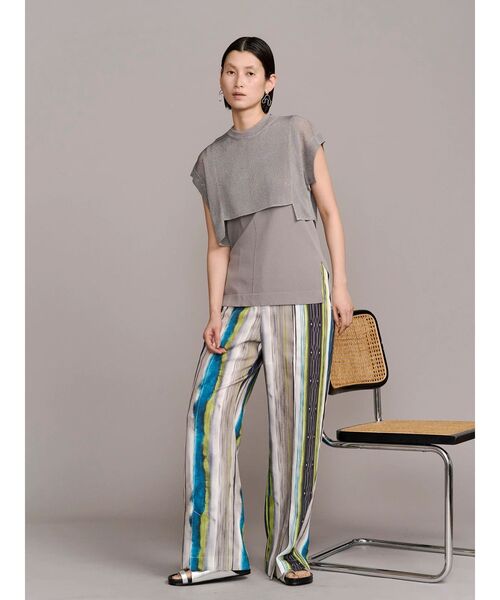 美品　UN3D ニットタンクトップ UN3D.（アンスリード） タンクトップ ノースリーブ BASIC KNIT TT