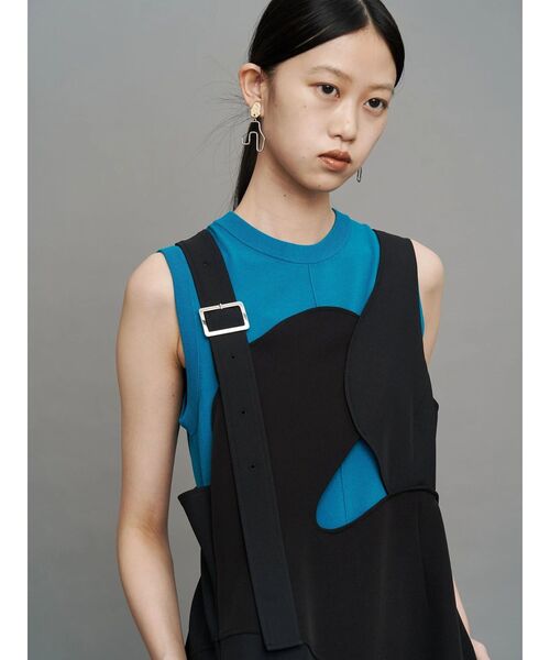 タンクトップ ノースリーブ BASIC KNIT TT / ベーシックニットタンクトップ レディースの画像