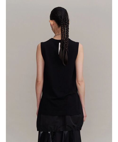 タンクトップ ノースリーブ BASIC KNIT TT / ベーシックニットタンクトップ レディースの画像