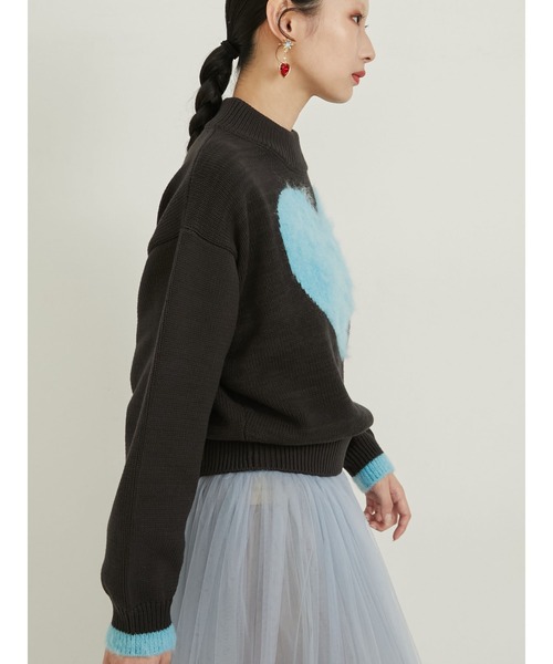 「PAMEO POSE」 長袖ニット FREE ブルー レディース_画像3