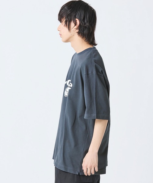 tシャツ 「オンライン限定」LACOSTE オーバーサイズ ロゴプリント 鹿の子地Tシャツ メンズ レディースの画像