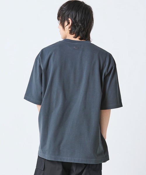 tシャツ 「オンライン限定」LACOSTE オーバーサイズ ロゴプリント 鹿の子地Tシャツ メンズ レディースの画像