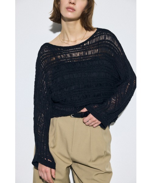 AZUL BY MOUSSY（アズールバイマウジー） ニット セーター テープ