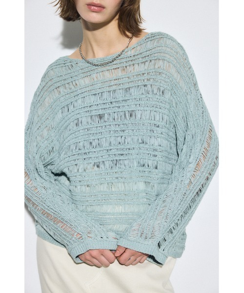 AZUL BY MOUSSY（アズールバイマウジー） ニット セーター テープ