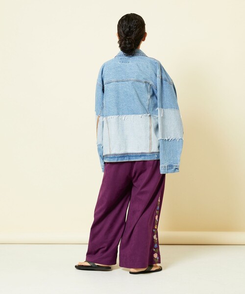 「Freada」 イージーパンツ ONE SIZE ブラック レディースの画像