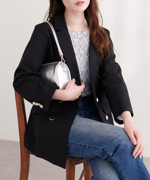 natural couture ジャケット テーラードジャケット 「osono」べこべこ