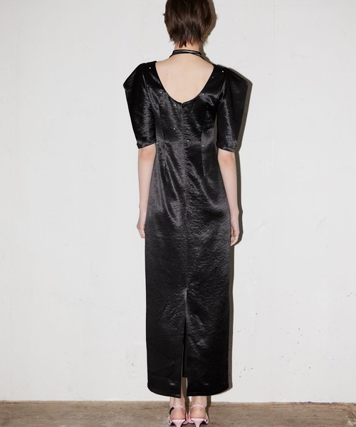 パーティードレス ドレス パールグローサテンドレス / pearl glow satin dressの画像