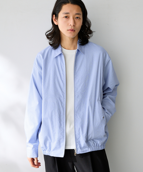 パーリーゲイツ  ブルゾン　ストライプ　シャツ風 B.C STOCK（ベーセーストック） コート ジャケット FORHUS ストライプ