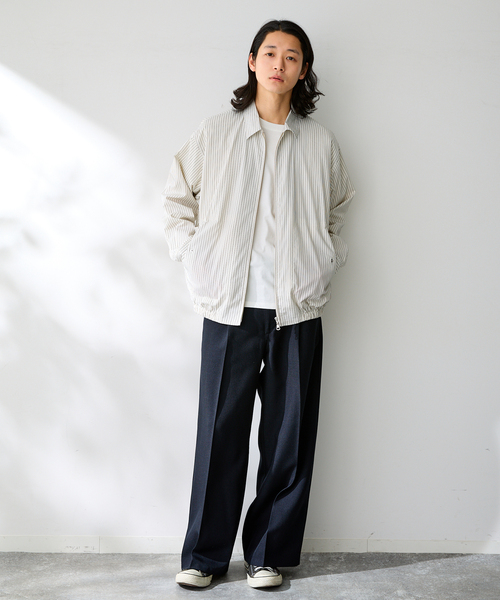 B.C STOCK（ベーセーストック） コート ジャケット FORHUS ストライプ