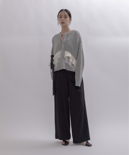 「Eimee Law」 ニットカーディガン FREE グレー レディースの画像