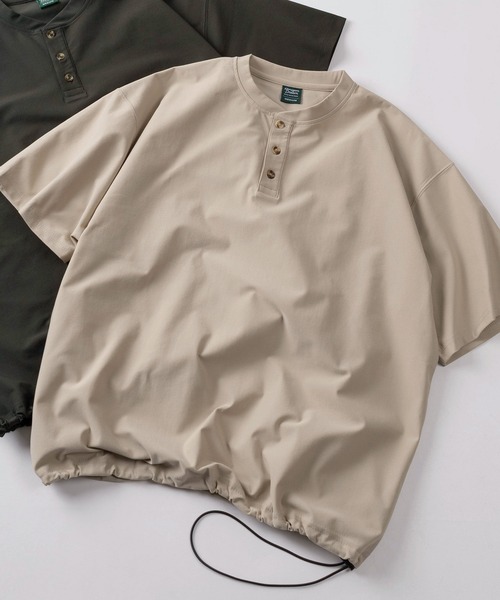 tシャツ 「84」クラウドサーフニット 無地 ヘンリーネックTシャツ